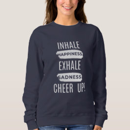 女性用INHALE+AND+EXHALE+CHEER+UPスウェットシャツ スウェットシャツ