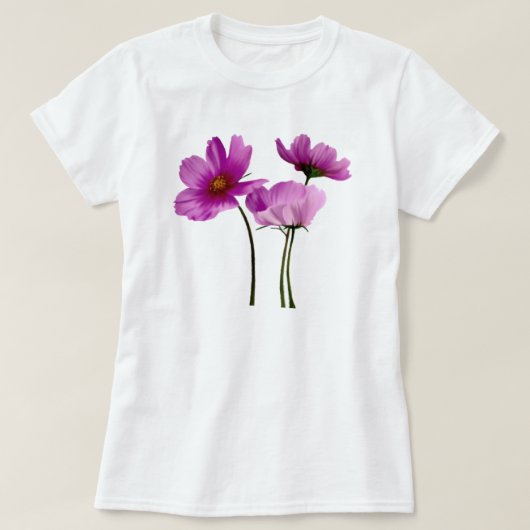 女性用Tシャツの花 Tシャツ (デザイン正面)