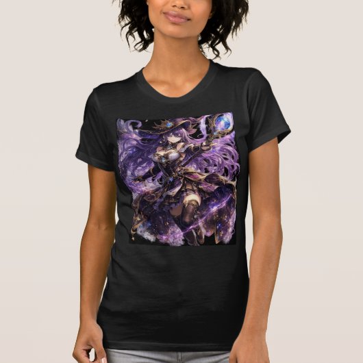 女性用Tシャツハーフスリーブガールデザイン Tシャツ (正面)