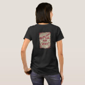女性用Tシャツ - どうして耐えられないの? Tシャツ (裏面フル)