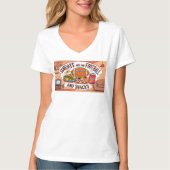 女性用Tシャツ - フットボール Tシャツ (正面)