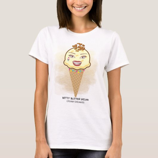 女性用Tシャツ ベティーバター・ペカン・クリーミー・ドリーマーズ Tシャツ (正面)