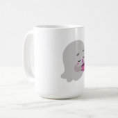 女性用Tシャツ、男性用シャツ コーヒーマグカップ (正面左)