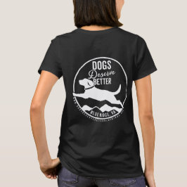 女性用Tシャツ-白のロゴ Tシャツ