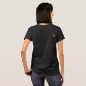 女性用Tシャツ (黒) Tシャツ (裏面フル)