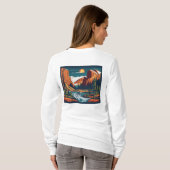 女性用Tシャツ Tシャツ (裏面フル)