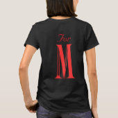 女性用Tシャツ Tシャツ (裏面)