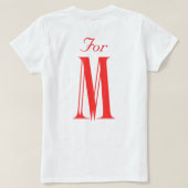 女性用Tシャツ Tシャツ (デザイン裏面)
