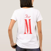 女性用Tシャツ Tシャツ (裏面)