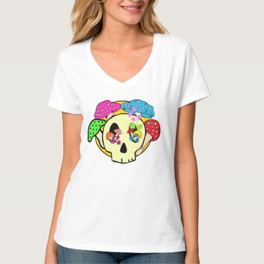 女性用VネックTシャツ Tシャツ (正面)