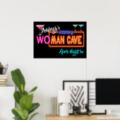 女性男の洞窟の看板ポスター ポスター (ホームオフィス)