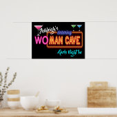 女性男の洞窟の看板ポスター ポスター (キッチン)