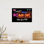 女性男の洞窟の看板ポスター ポスター (キッチン)