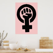 女性男女平等の象徴 ポスター (キッチン)