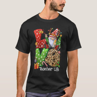 女性男性のためのノーム家族のクリスマス - LOVE先生 Tシャツ