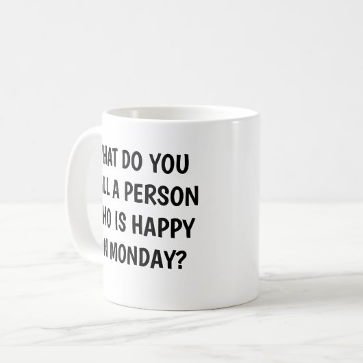 女性男性のための退職おもしろいギフトMu コーヒーマグカップ (正面左)