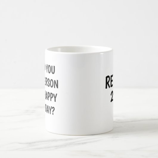 女性男性のための退職おもしろいギフトMu コーヒーマグカップ (中央)