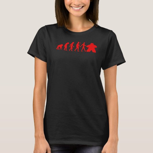 女性男性への進化 Tシャツ (正面)