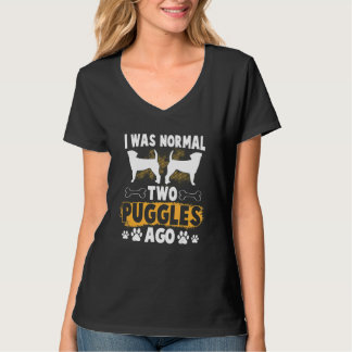 女性男性子供のためのパグル グラフィック パグル1 Tシャツ