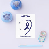 女性男性愛するメモリーギフト孫結腸がん チラシ (シングル)