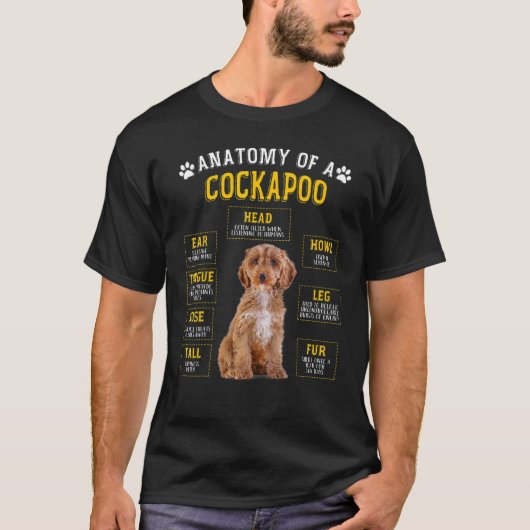 女性男性用の解剖学コックパポ Tシャツ (正面)