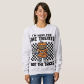 女性男性用ハロウィーンカボチャの衣装 スウェットシャツ (正面フル)