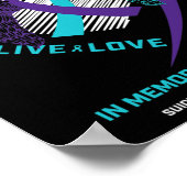 女性男性記憶の中の子供たち姉妹の自殺の防止 ポスター (角)