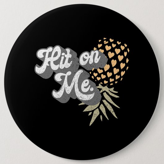 女性男性逆パイナップル微妙なスインガー2 8 缶バッジ (正面)