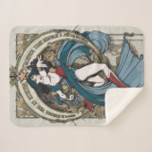 女性疑問に思アールヌーボーパネル シェルパブランケット (正面(横))