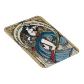 女性疑問に思アールヌーボーパネル マグネット (右側)