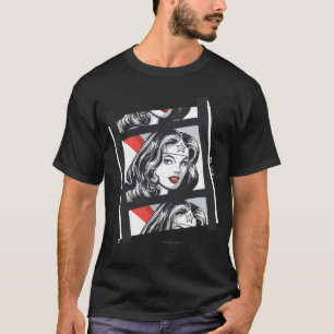 女性疑問に思フィルムストリップ Tシャツ