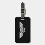 女性疑問に思ペイズリーロゴ ラゲッジタグ (正面縦)