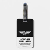 女性疑問に思ペイズリーロゴ ラゲッジタグ (裏面縦)