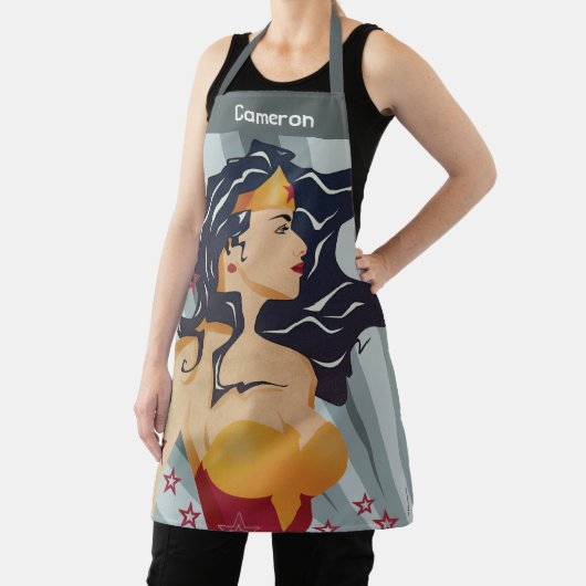 女性疑問に思レトロプロファイル日が差すこと エプロン (インサイチュ)