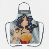 女性疑問に思レトロプロファイル日が差すこと エプロン (正面)