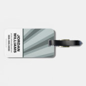 女性疑問に思レトロプロファイル日が差すこと ラゲッジタグ (裏面横)