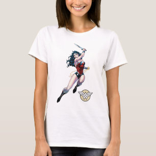 女性疑問に思振り剣 Tシャツ