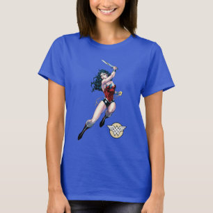 女性疑問に思振り剣 Tシャツ
