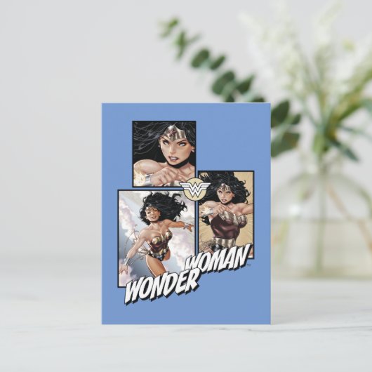 女性疑問に思新52漫画アートグラフィック ポストカード (スタンド正面)