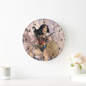 女性疑問に思漫画カバー#13 ラージ壁時計 (ホーム)