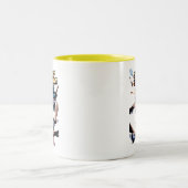 女性疑問に思漫画カバー#1 ツートーンマグカップ (中央)