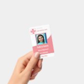 女性病パーソナライズされた院または診療所の従業員 バッジ (手持ち)