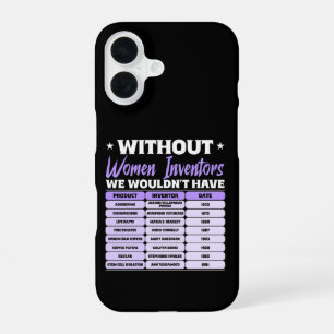 女性発明家の歴史、紫の女性の日 iPhone 16ケース