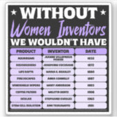 女性発明家の歴史、紫色の女性の日 シール (正面)