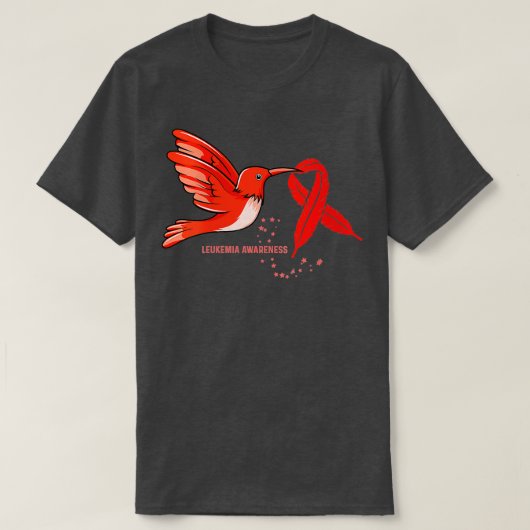 女性白血病戦士認識度VNeck Tシャツ (デザイン正面)