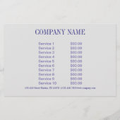 女性的エレガントなマニキュア ネイル ネイルサロン チラシ (裏面)