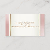 女性的 流行 現代風 エレガントな 白い蓮 名刺 (裏面)