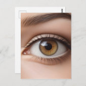 女性眼球マクロ ポストカード (正面/裏面)