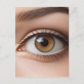 女性眼球マクロ ポストカード (正面)