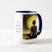 女性瞑想オムシャンティシャンティ マグカップ (正面右)